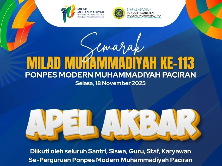 Semarak Milad Muhammadiyah ke-113, Ponpes Modern Paciran Gelar Rangkaian Acara Meriah